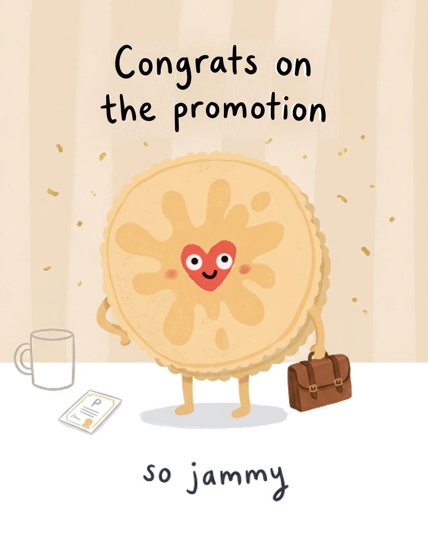 Card design "Jammy dodger - group promotion ecard"