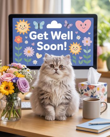 Use Work buddy - group get well ecard