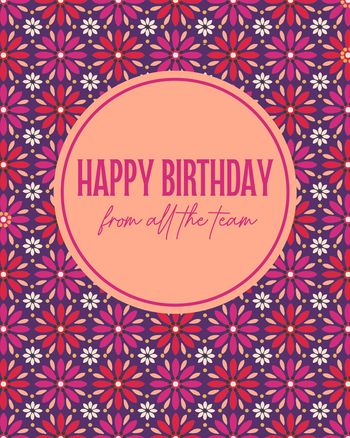 Use Arts and crafts- group birthday ecard