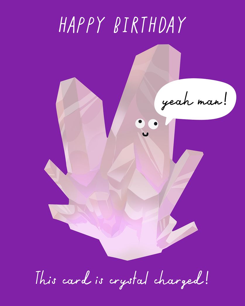 Card design "Crystal Tips - group anniversary ecard"