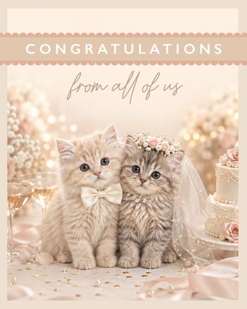 Use Cuteness overload - group wedding ecard