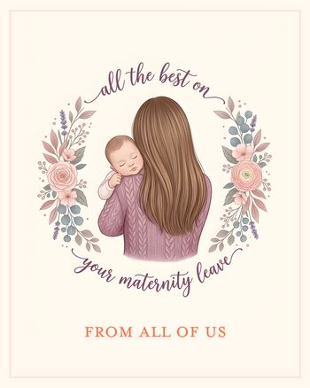 Use Mama hugs - group maternity leave ecard