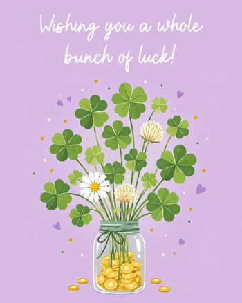 Use Bunch of luck - group good luck ecard