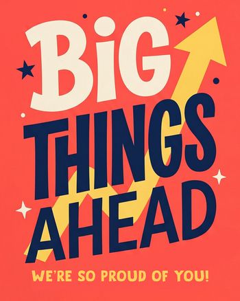 Use Big things - group leaving ecard