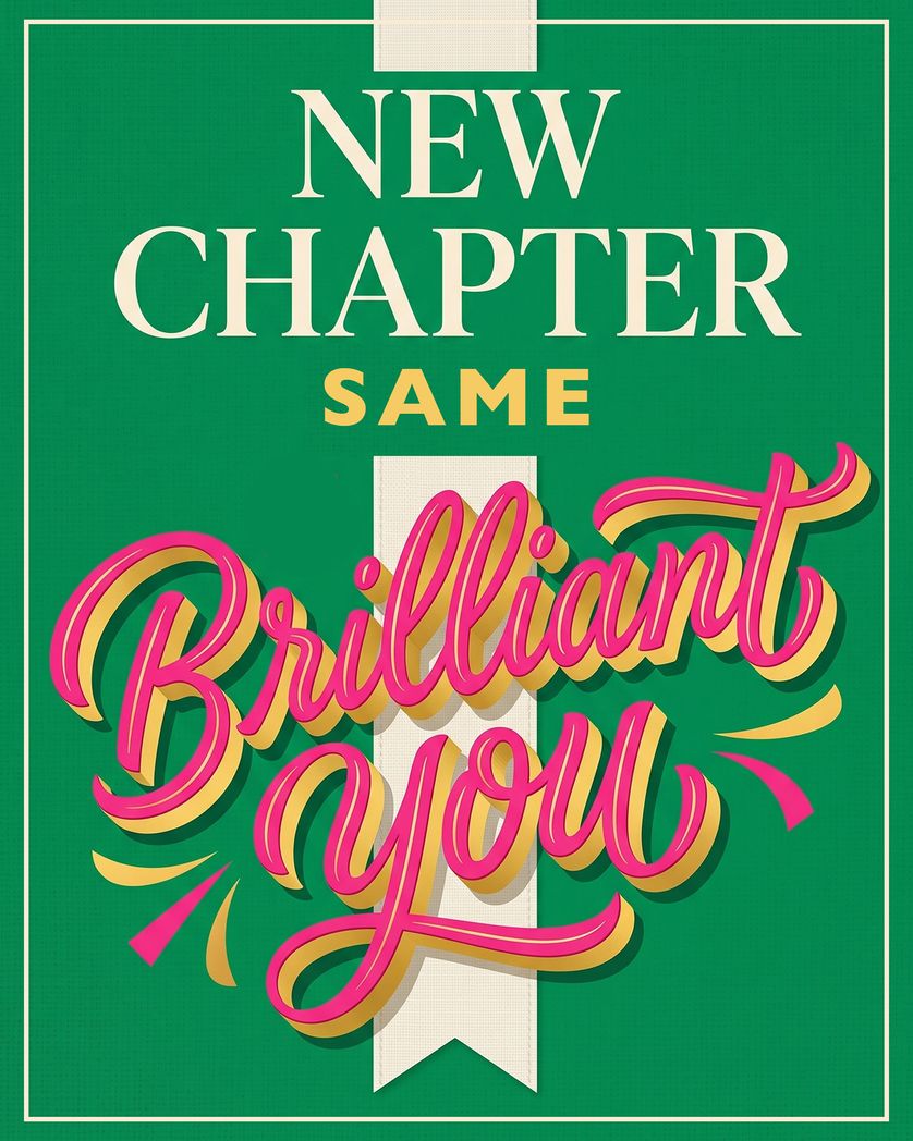 Card design "Next Chapter - group leaving ecard"