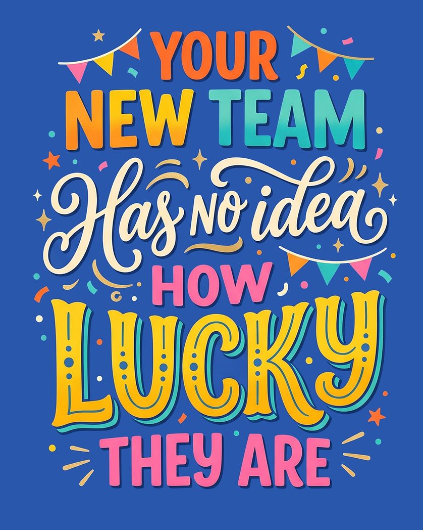 Card design "Circus words - group leaving ecard"