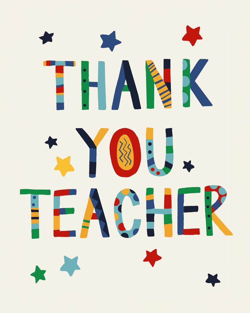 Card design "Scrappy thanks - group teacher ecard"