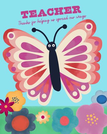 Use Butterfly - group teacher ecard