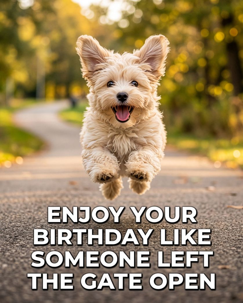 Card design "Zoomies - group birthday ecard"