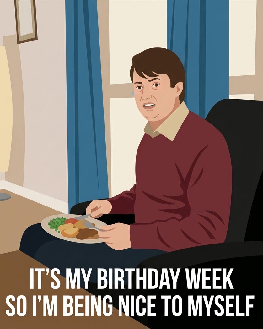 Card design "Mark's Birthday week - group birthday ecard"