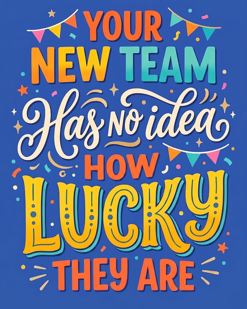 Card design "Circus words - group leaving ecard"