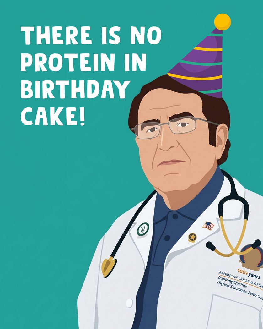 Card design "Dr Now - group BIrthday ecard"
