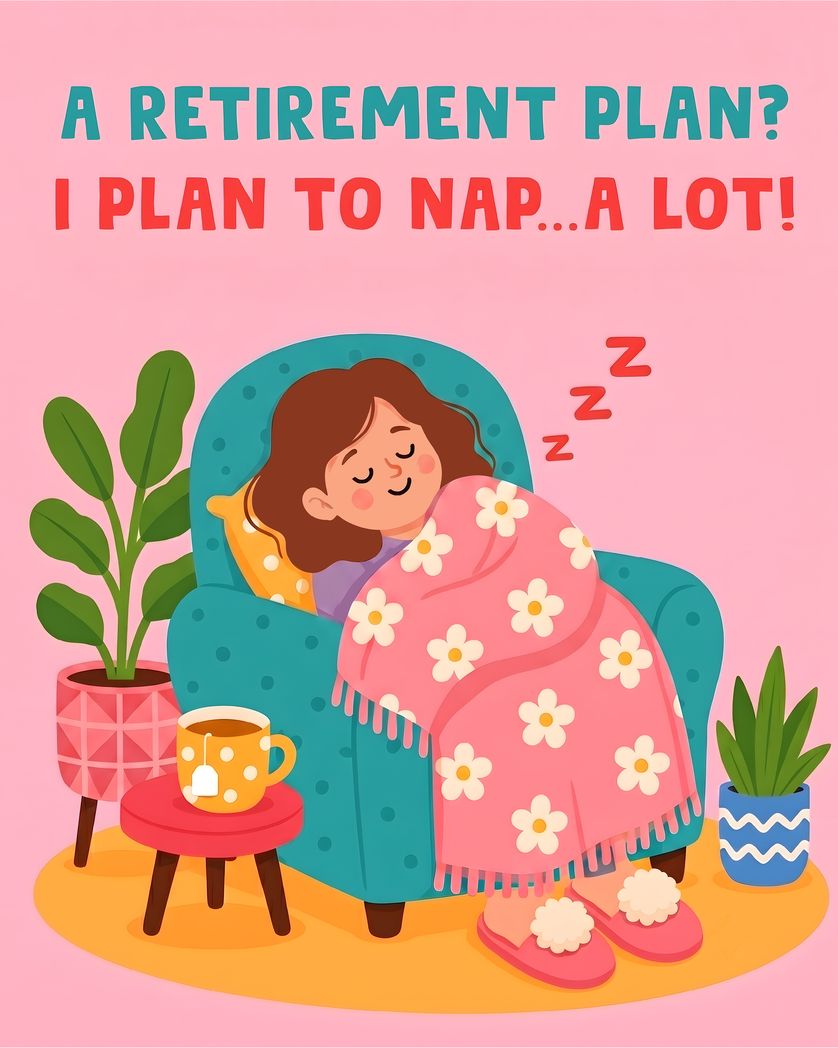 Card design "Retirement Plan - group retirement ecard"