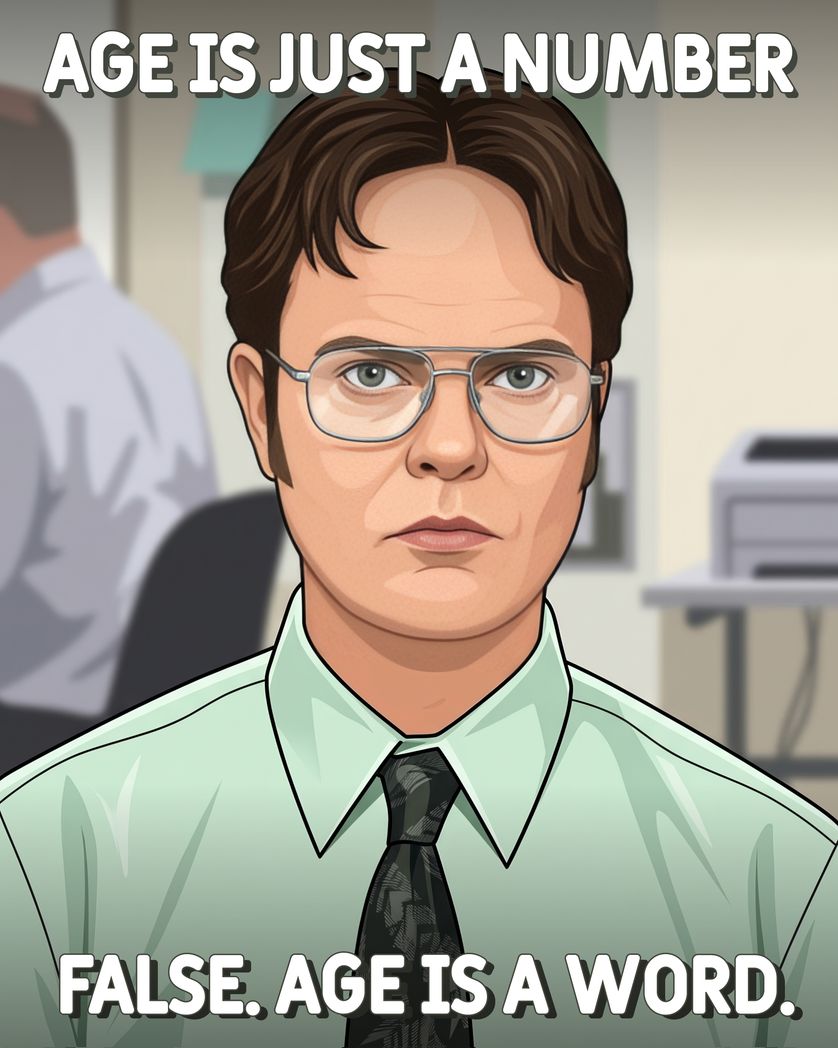 Card design "Dwight Meme group Birthday card"