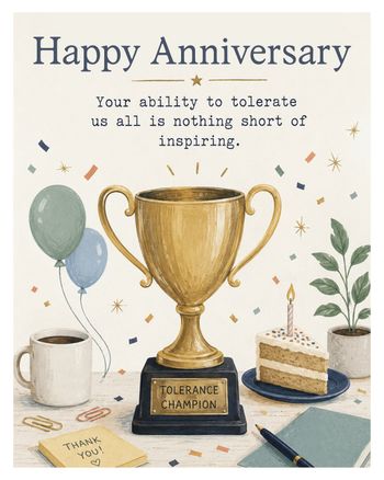 Use Tolerance levels - group anniversary ecard