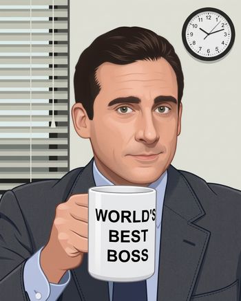 Use Michael Scott Mug - group boss day ecard