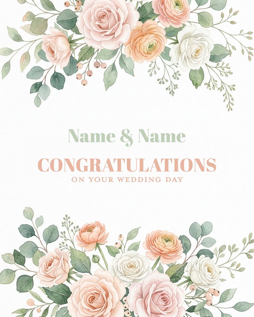 Card design "The happy couple - group weddingecard"
