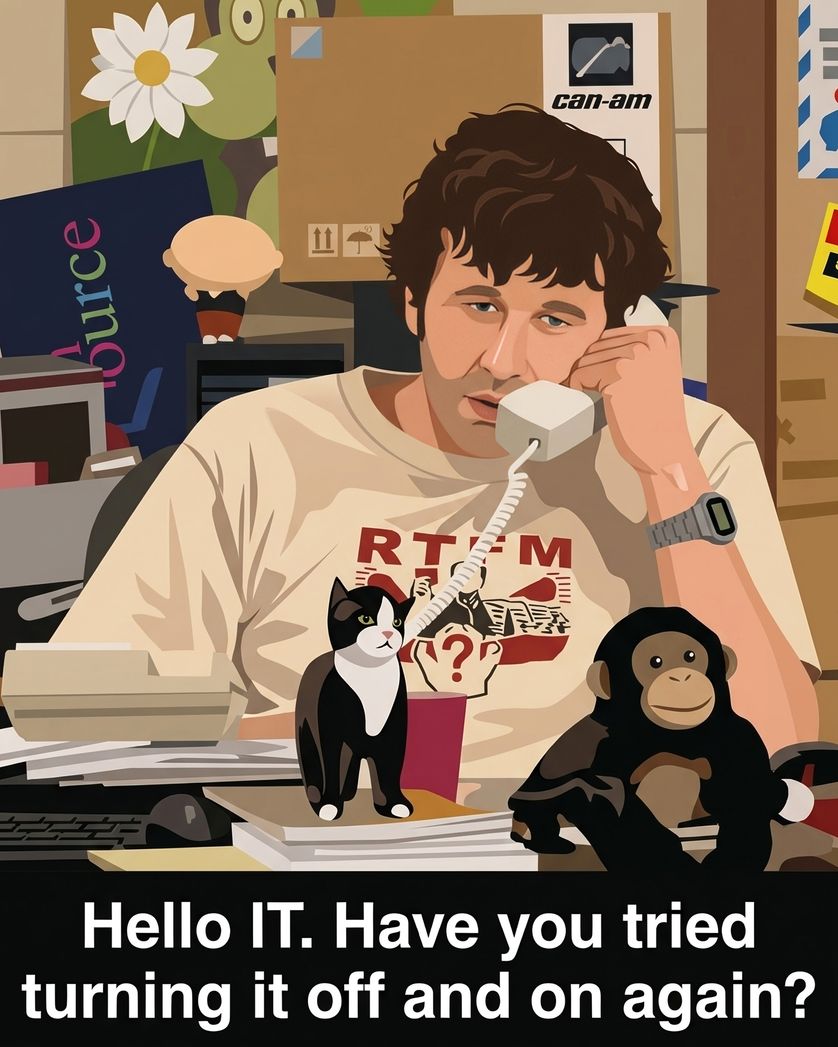 Card design "IT Crowd - group birthday ecard"