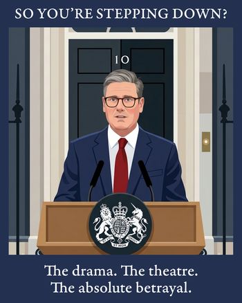 Use Keir drama - group leaving ecard