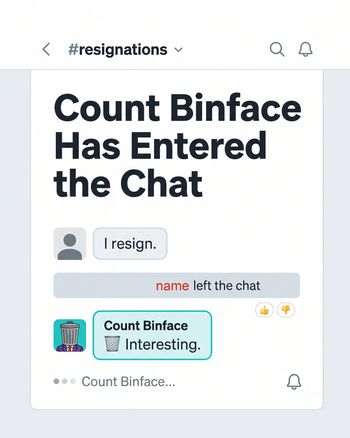 Use Enter Binface - group leaving ecard