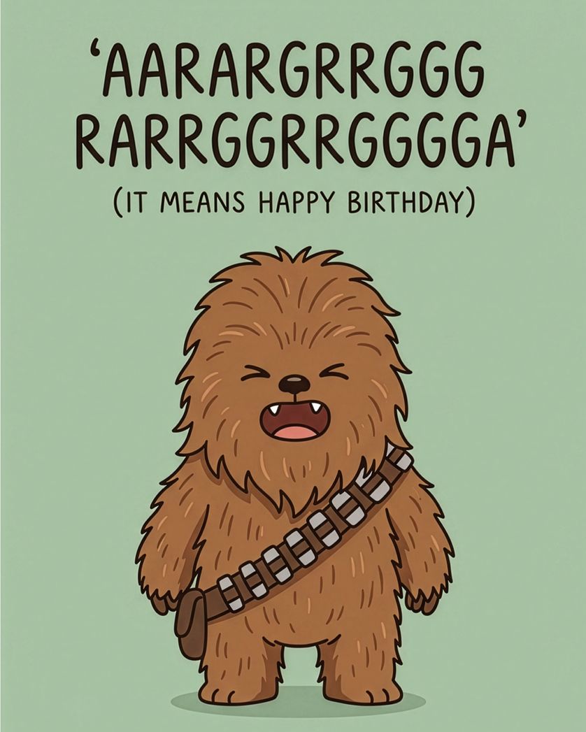 Card design "Chewy birthday - group ecard"