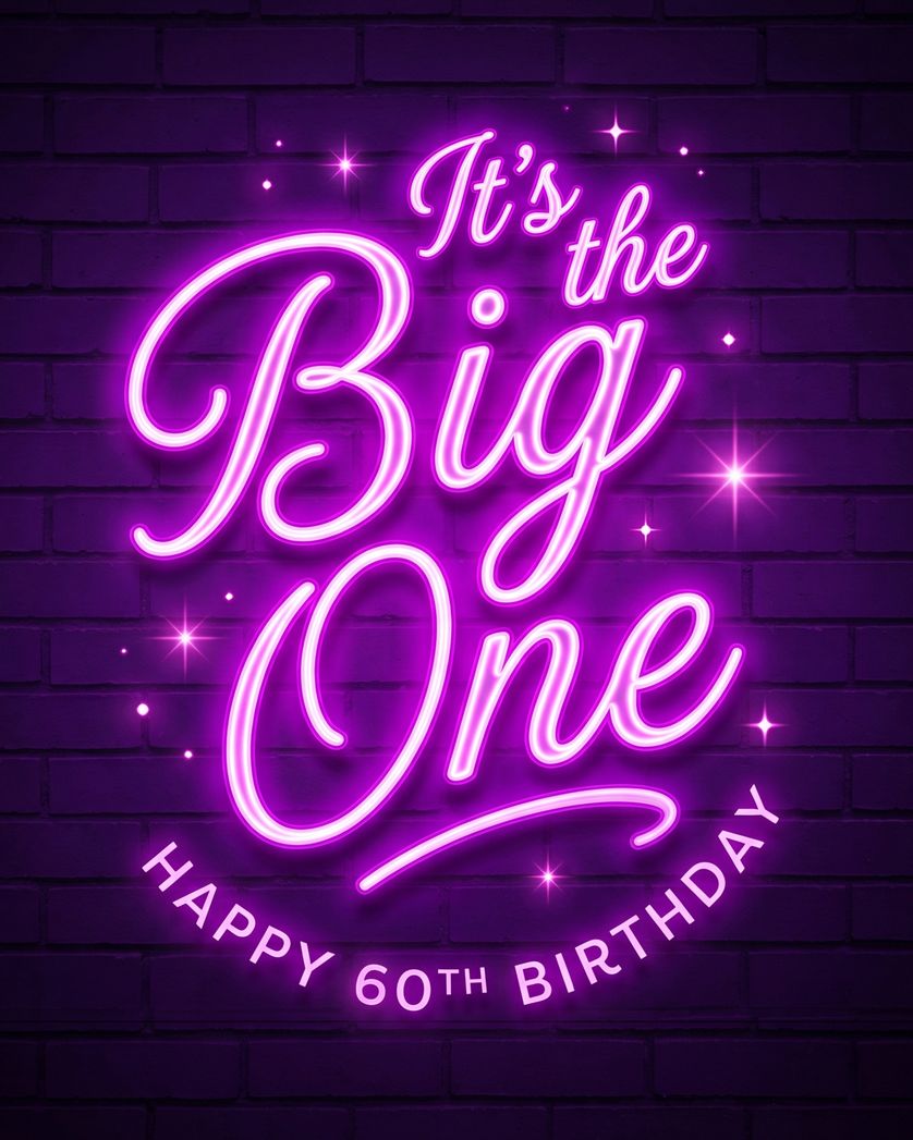 Card design "Big Birthday - group milestone ecard"