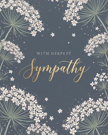 Use White flowers - group sympathy ecard