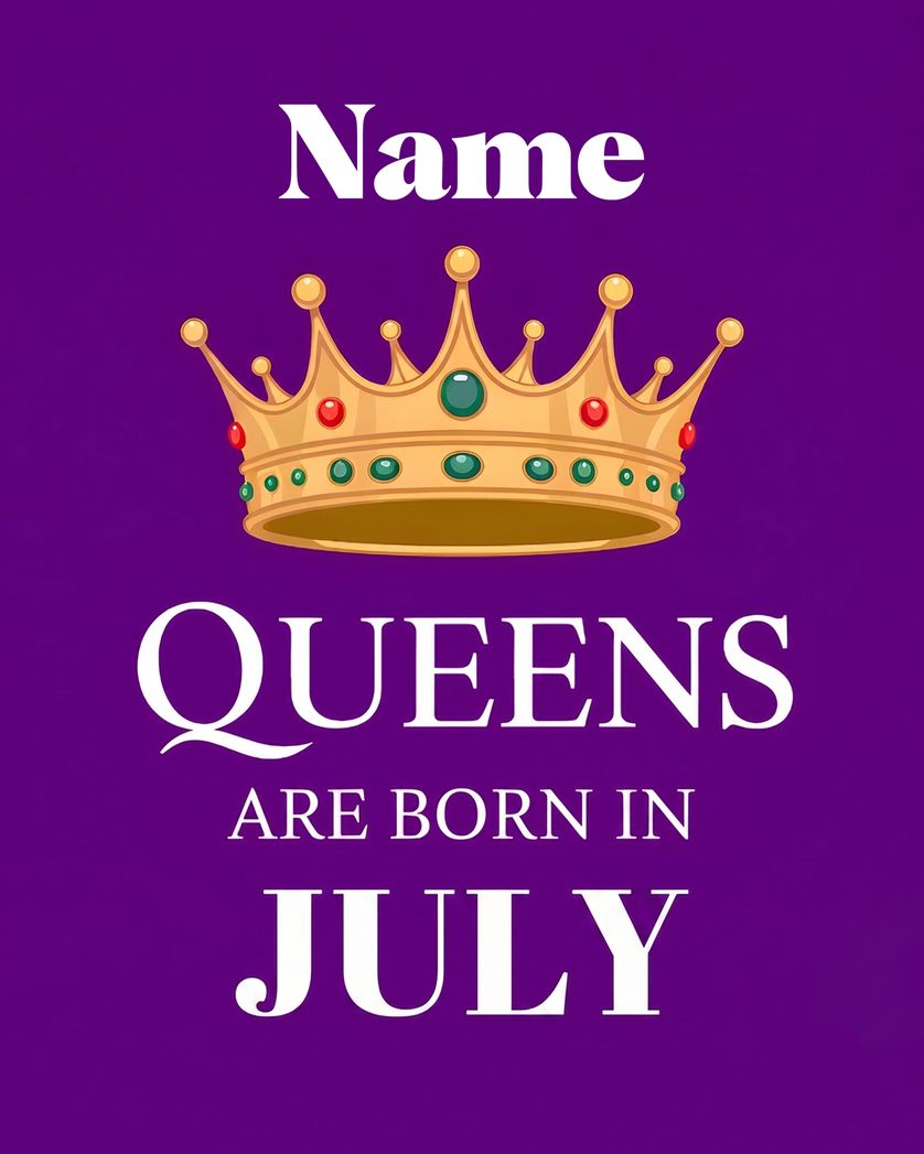 Card design "Birthday Queen - group personalised ecard"