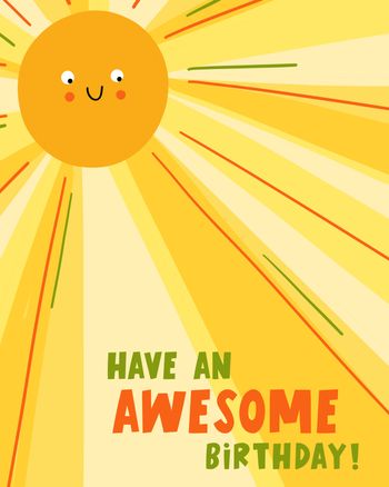Use Sundrenched - group Birthday ecard
