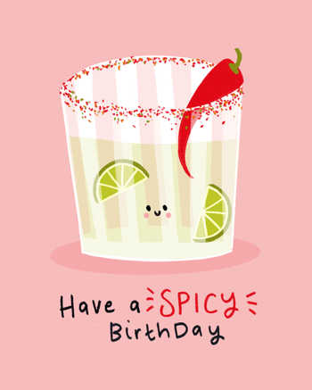 Use Feeling Spicy - group birthday ecard