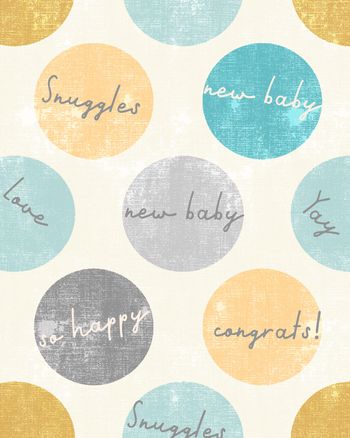 Use Dotty daydream - group baby ecard