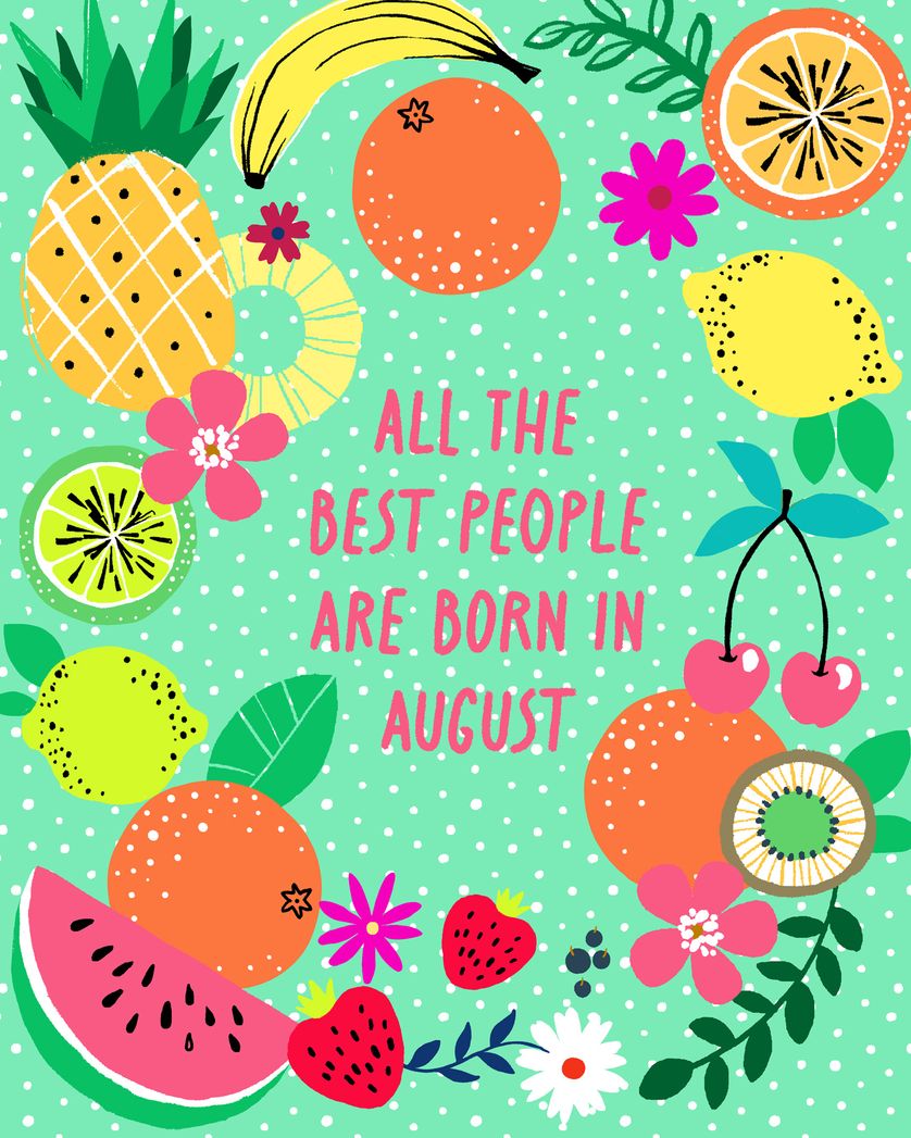 Card design "Tropical dream - group birthday ecard"