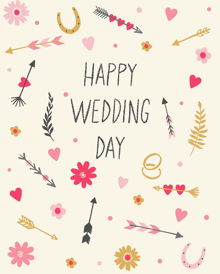 Card design "Cupid's Dream - group wedding ecard"