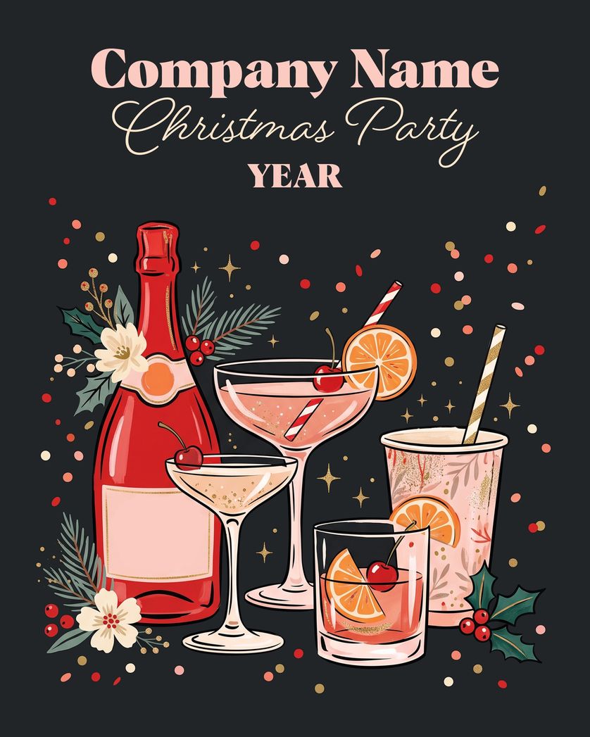 Card design "Work Do - group party album"