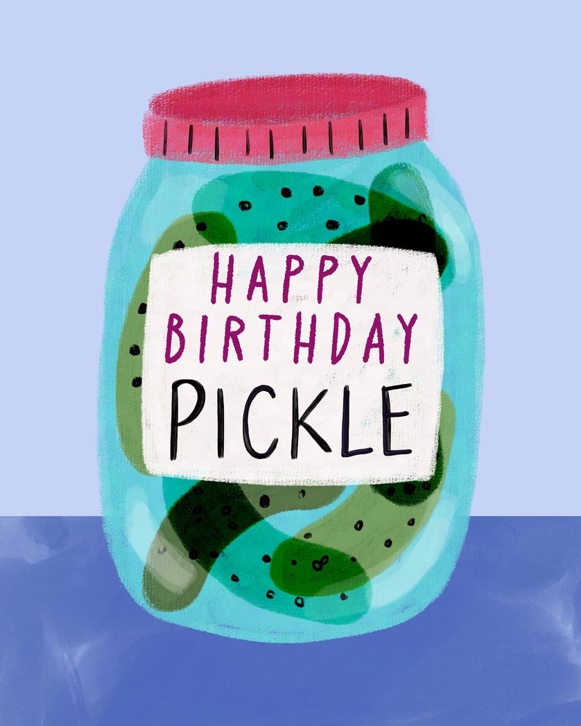 Card design "Jarring - group birthday ecard"