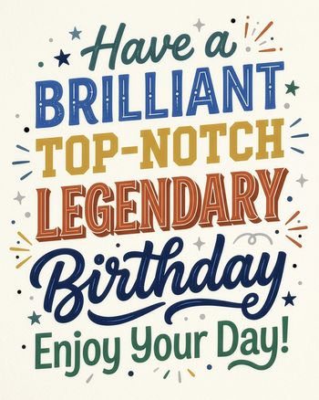 Use Type birthday - group ecard