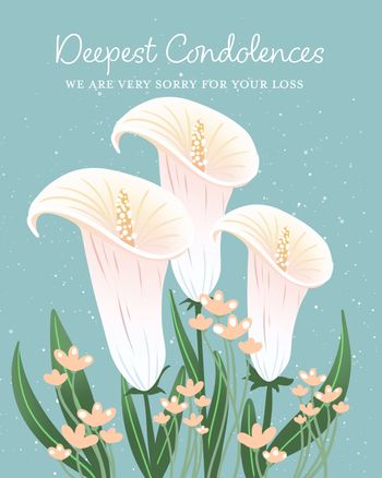 Use Lily tribute - group sympathy ecard