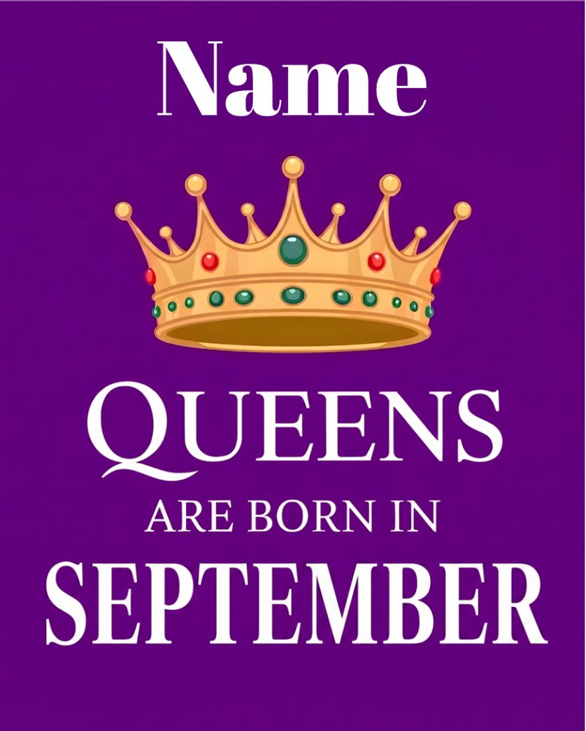 Card design "Birthday Queen - group personalised ecard"