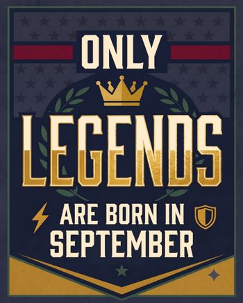 Use September Legend - group birthday ecard