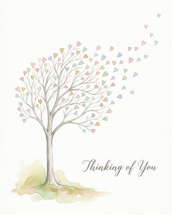 Use Tree of hearts - group thoughts card