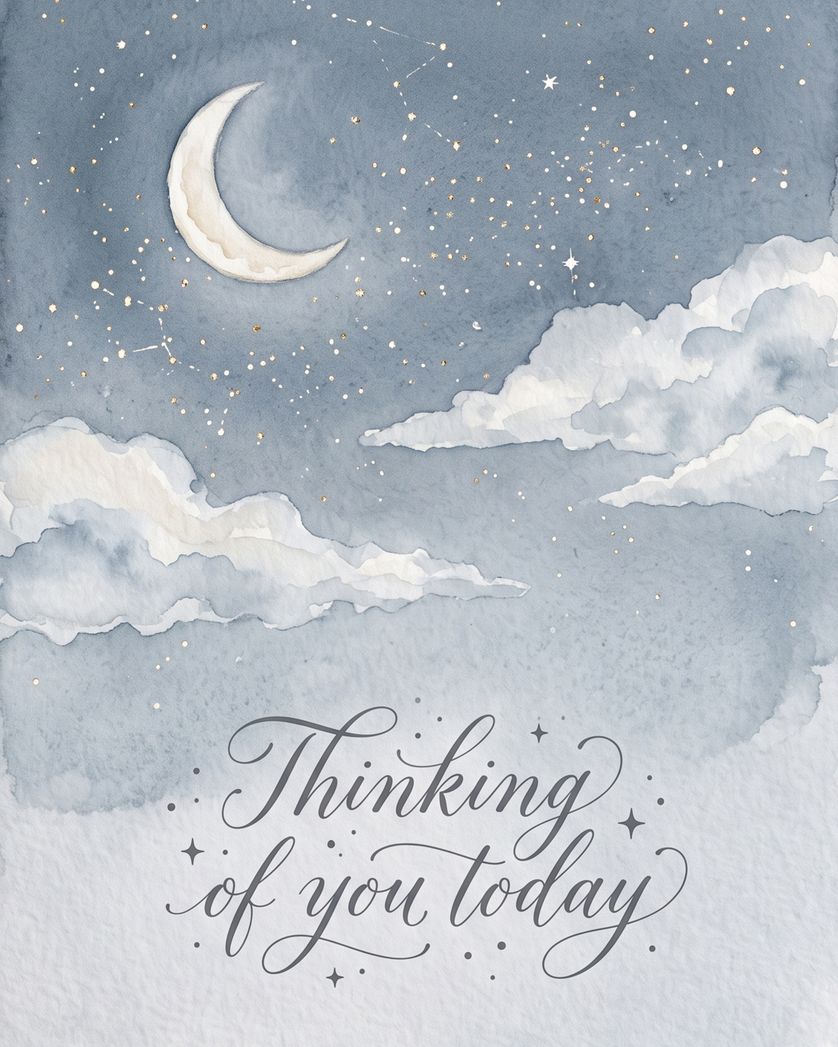 Card design "In the stars - group thoughts card"