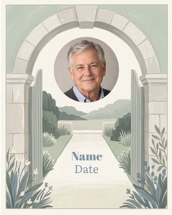 Use Garden of peace - group memorial ecard
