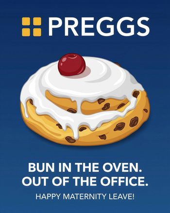 Use Bun in the oven - group baby ecard