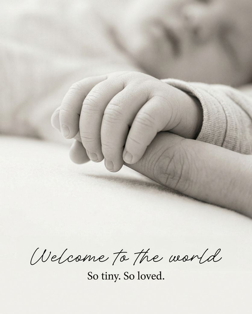 Card design "Tiny tears - group baby ecard"