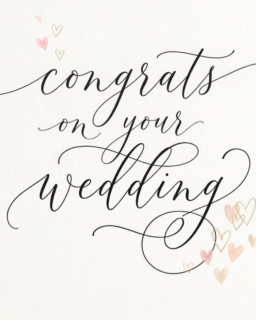 Card design "Swirly love - group wedding ecard"