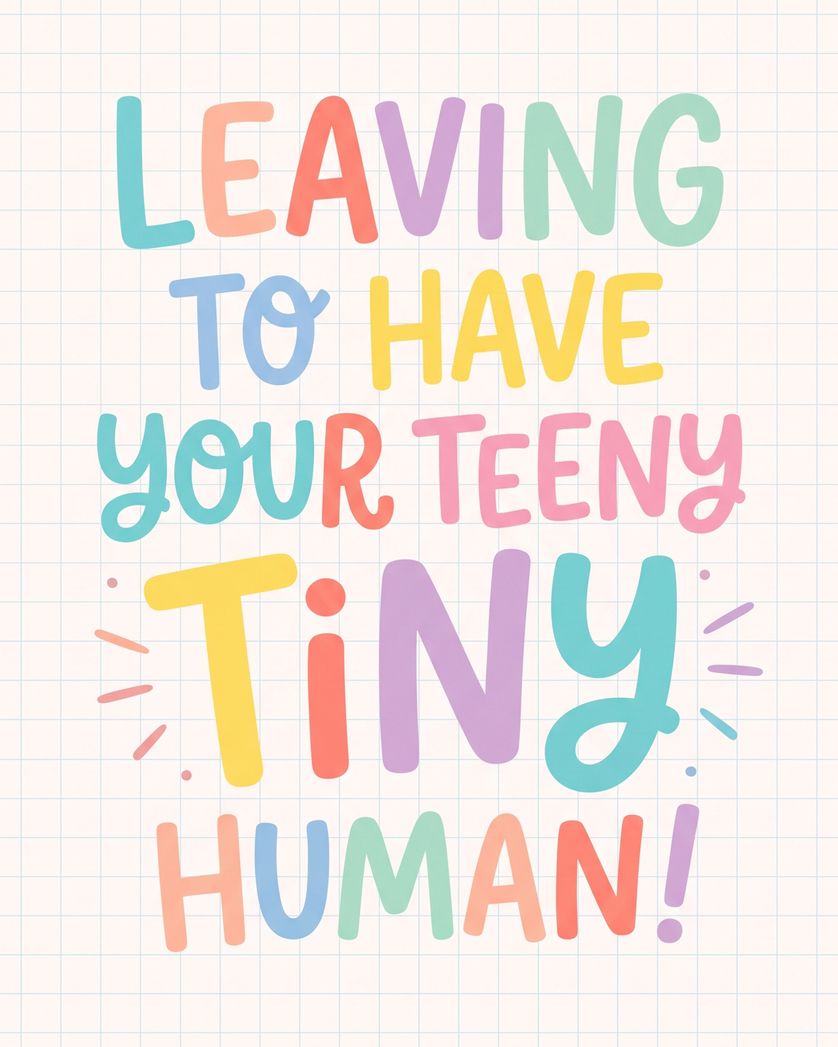 Card design "Teeny tiny - group baby ecard"
