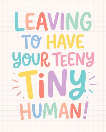 Use Teeny tiny - group baby ecard