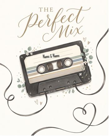 Use Mixtape - group wedding ecard
