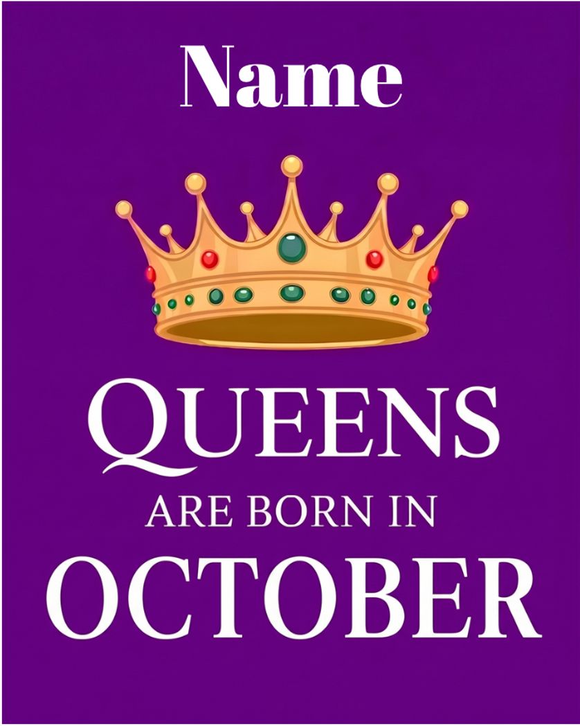 Card design "Birthday Queen - group personalised ecard"