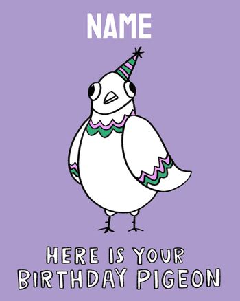 Use Birthday pigeon - group birthday ecard